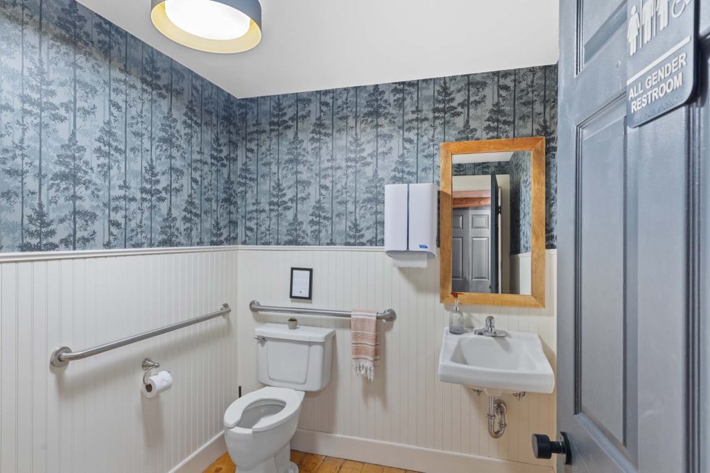 ADA accessible bathrooms are available to accommodate all guests